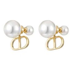  Bông Tai Dior Màu Vàng Ngọc Trai (AZ) - Có 3 Kiểu Đeo 