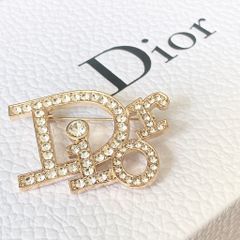  Cài Áo Nam, Nữ - Dior Màu Vàng Pha Lê Trắng (AM) 