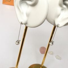  Bông Tai Bạc Cao Cấp - Trái Táo Pha Lê & Ngọc Trai Thiên Nhiên 