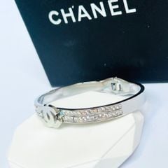  Vòng Tay TiTan Cao Cấp - Chanel Màu Trắng Pha Lê (AE) 