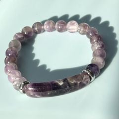  Vòng Đá Phong Thuỷ Cao Cấp - Đá Thạch Anh Tím Tự Nhiên Bảng Dài 