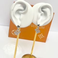  Bộ Trang Sức Cỏ 4 Lá May Mắn - Vòng Tay & Bông Tai Màu Trắng Pha Lê (AI) 