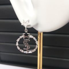  Bông Tai YSL Ngôi Sao Pha Lê Trắng (AH) 