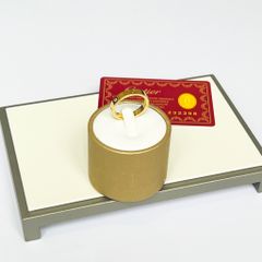  Nhẫn  Nam, Nữ Titan Cao Cấp - Cartier Màu Vàng Pha Lê (AI) 