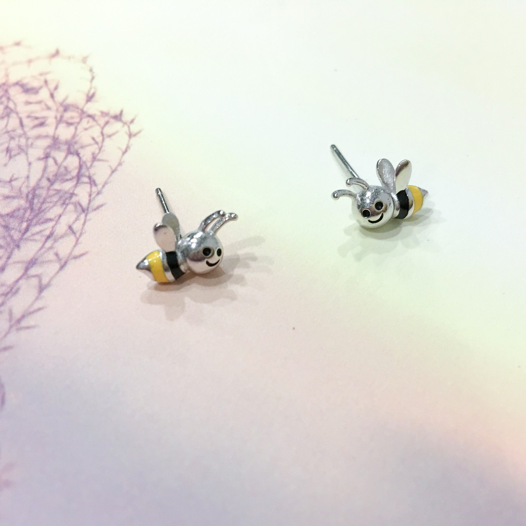  Bông Tai Bạc Cao Cấp - Dior Con Ong Chăm Chỉ ( Có 3 Kiểu Đeo ) 