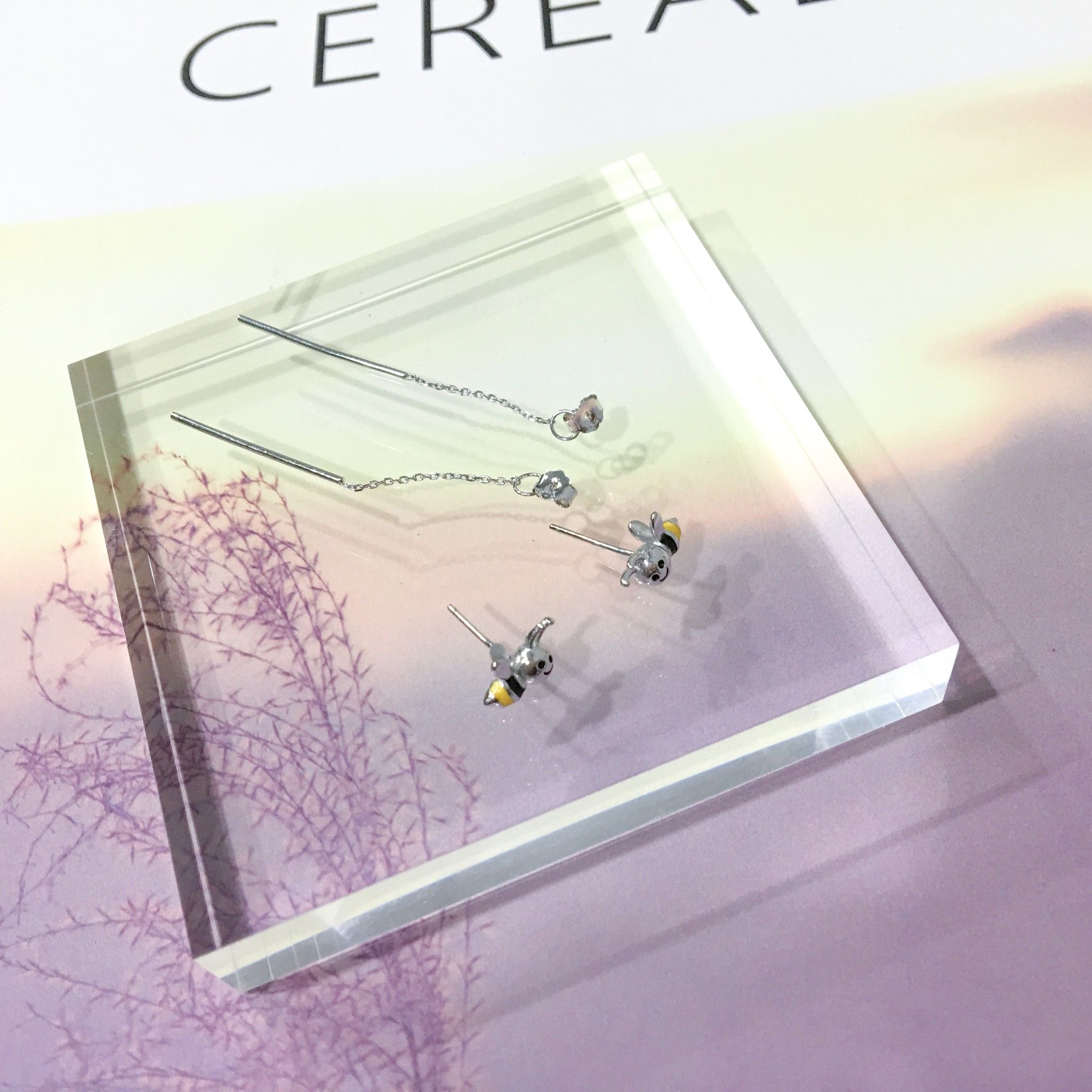  Bông Tai Bạc Cao Cấp - Dior Con Ong Chăm Chỉ ( Có 3 Kiểu Đeo ) 