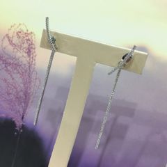  Bông Tai Tua Rua Pha Lê Trắng ( Có 3 Kiểu Đeo ) 