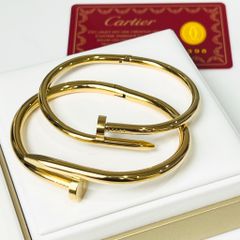  Vòng Tay Cặp Đôi Tình Yêu - Cartier Cây Đinh Màu Vàng Titan Cao Cấp (AL) 