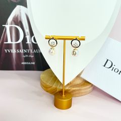  Bộ Trang Sức Dior Trắng - Vòng cổ Choker & Bông Tai Ngọc Trai, Pha Lê 6 Kiểu Đeo Quý Phái (AM) 