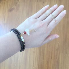  Vòng Đá Phong Thuỷ Cao Cấp - 2 Vòng Hồ Lô Mã Não, Ngọc Trai Nước Ngọt, Đá Garnet Tự Nhiên 