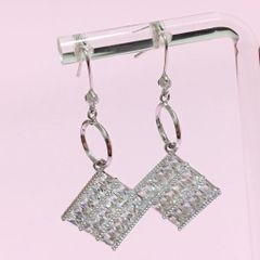  Khuyên Tai Pha Lê Vuông (AN) 