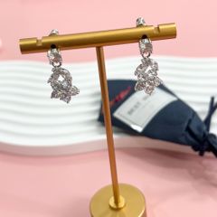  Bông Tai Cánh Hoa Pha Lê Trắng (BP) 