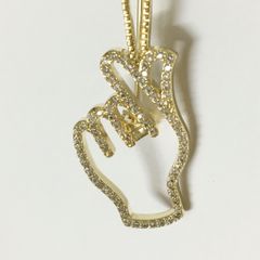  Cài Áo 2 Trái Tim & Bàn Tay Pha Lê 