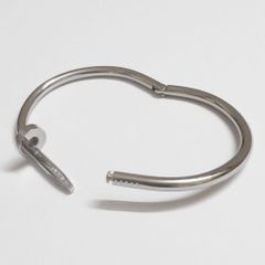  Vòng Tay Cặp Đôi Tình Yêu - Cartier Cây Đinh Màu Trắng Titan Cao Cấp Pha Lê (AO) 