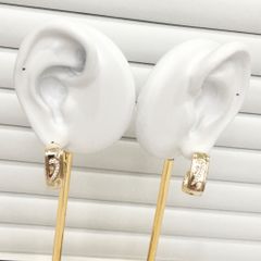  Bông Tai Nike Bản To Màu Vàng Pha Lê Trắng Cá Tính 