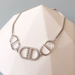  Vòng Tay Dior Dây Rút Pha Lê Trắng (AB) 
