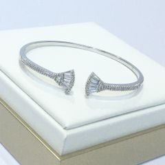  Vòng Tay Cánh Quạt Pha Lê Trắng Tinh Tế (AA) 