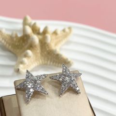  Bông Tai Ngôi Sao Pha Lê Trắng (BF) 