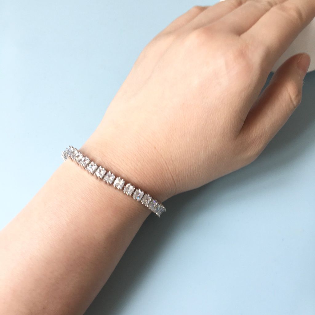  Vòng Tay Pha Lê Trắng Tinh Tế (AC) 