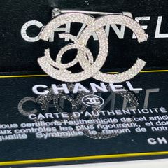  Cài Áo Nam, Nữ - Chanel Pha Lê Trắng (DD) 