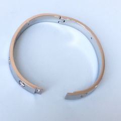  Vòng Tay Nam, Nữ TiTan Cao Cấp - Cartier Màu Trắng Pha Lê (AF) 