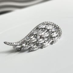  Cài Áo Nam, Nữ - Cánh Thiên Thần Pha Lê Trắng (AC) 