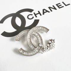  Cài Áo Nam, Nữ - Chanel Màu Trắng Ngọc Trai & Pha Lê (CL) 