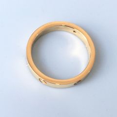  Nhẫn  Nam, Nữ Titan Cao Cấp - Cartier Màu Vàng Pha Lê (AI) 