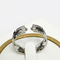  Nhẫn Nam Titan Cao Cấp - Màu Trắng Pha Lê (AB) 