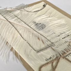  Dây Chuyền Bạc Cao Cấp - Cartier Thanh Ngang Pha Lê (AB) 