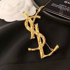  Cài Áo Nam, Nữ - YSL Cây Tre Màu Vàng Cam Bản To Phong Cách Cá Tính 