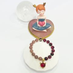  Vòng Đá Phong Thuỷ Cao Cấp -  Con Hồ Ly Đá Hổ Phách, Thạch Anh Dâu Tây & Thạch Anh Tím Tự Nhiên 