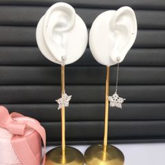  Bông Tai Tua Rua Ngôi Sao Pha Lê Trắng Tinh Tế (BI) 