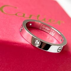  Nhẫn Nam, Nữ Titan Cao Cấp - Cartier Màu Trắng Pha Lê (AE) 