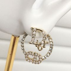  Bông Tai Dior Màu Vàng Ngọc Trai & Pha Lê Trắng (AY) - 3 Kiểu Đeo 