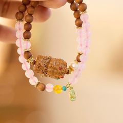  Vòng Đá Phong Thuỷ Cao Cấp - Tượng Phật Gỗ Đàn Hương, Đá Thạch Anh Hông & Ngọc Trai Nước Ngọt 