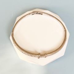  Vòng Tay Hermes Màu Trắng Pha Lê (AG) 