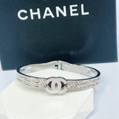  Vòng Tay TiTan Cao Cấp - Chanel Màu Trắng Pha Lê (AE) 