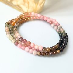  Vòng Đá Phong Thuỷ Cao Cấp - 3 Vòng Đá Tourmaline Tự Nhiên Đa Sắc 