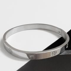  Vòng Tay Nam, Nữ TiTan Cao Cấp - Cartier Màu Trắng Pha Lê (AF) 