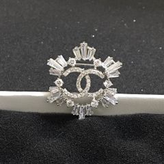  Cài Áo Nam, Nữ - Chanel Pha Lê Trắng (AL) 