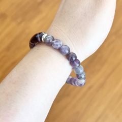  Vòng Đá Phong Thuỷ Cao Cấp - Đá Thạch Anh Tím Tự Nhiên Bảng Dài 