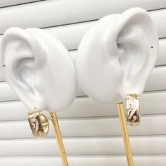  Bông Tai Nike Bản To Màu Vàng Pha Lê Trắng Cá Tính 