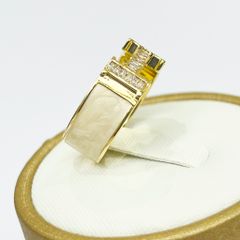  Nhẫn Hermes Freesize Pha Lê Trắng Cá Tính (AB) 