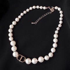  Vòng Cổ Choker Dior Ngọc Trai Màu Trắng Quý Phái 