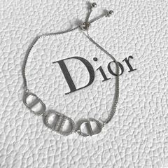  Vòng Tay Dior Dây Rút Pha Lê Trắng (AB) 