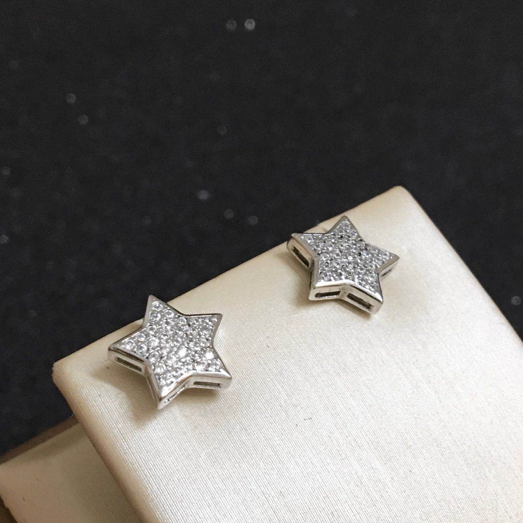  Bộ Trang Sức Bạc Cao Cấp - Ngôi Sao & Mặt Trăng Pha Lê (AD) 