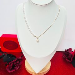  Dây Chuyền Ngắn - Chuỗi Ngọc Trai Nước Ngọt Quý Phái ( Có 2 Kiểu Đeo ) 