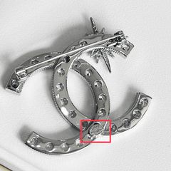  Cài Áo Nam, Nữ - Chanel & Ngôi Sao Màu Trắng Pha Lê (DA) 