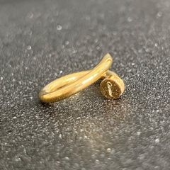  Nhẫn Titan Cao Cấp - Cây Đinh Cartier Màu Vàng Pha Lê (AC) 